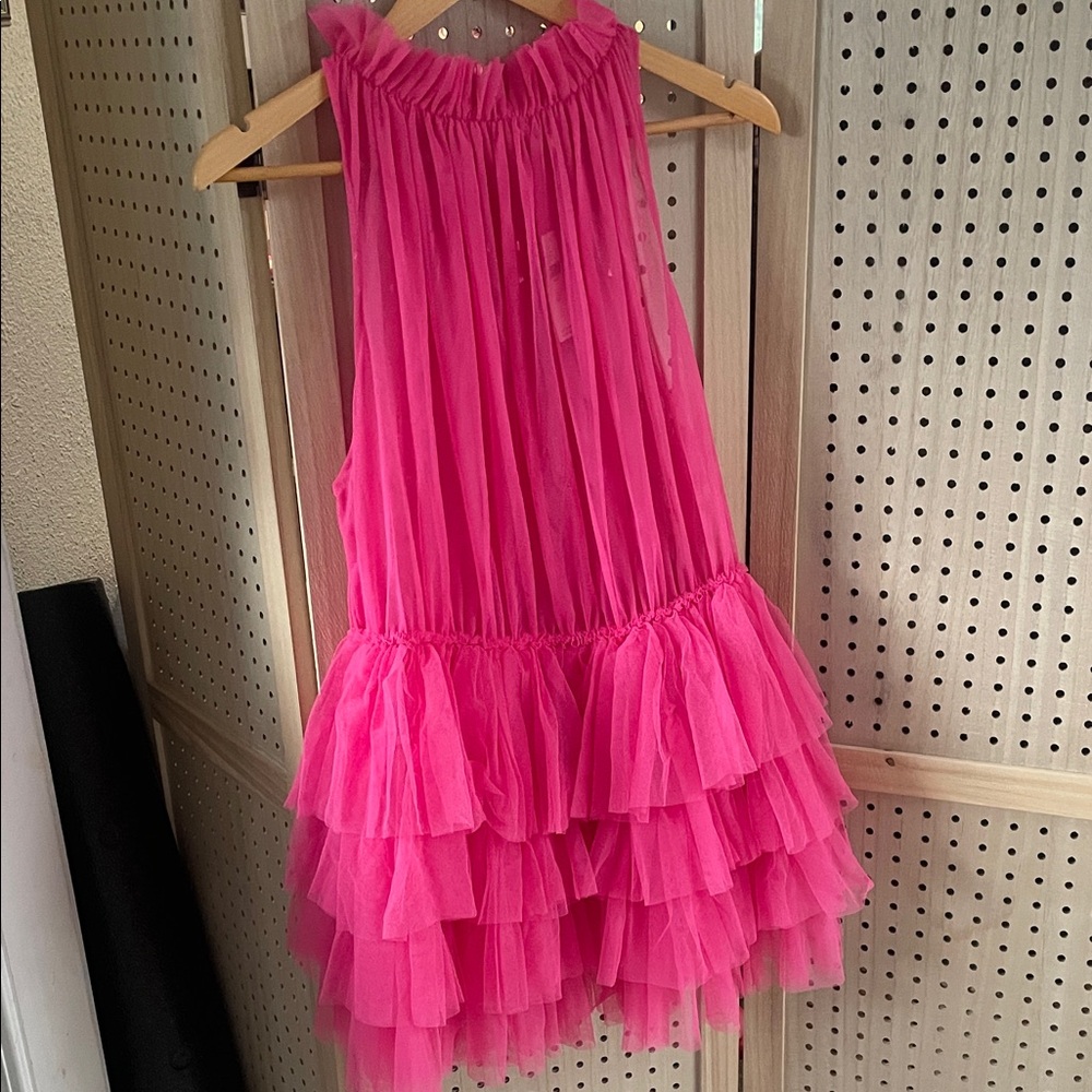 NWT -Anthropologie Tulle Ruffled Tunic Dress - One Size